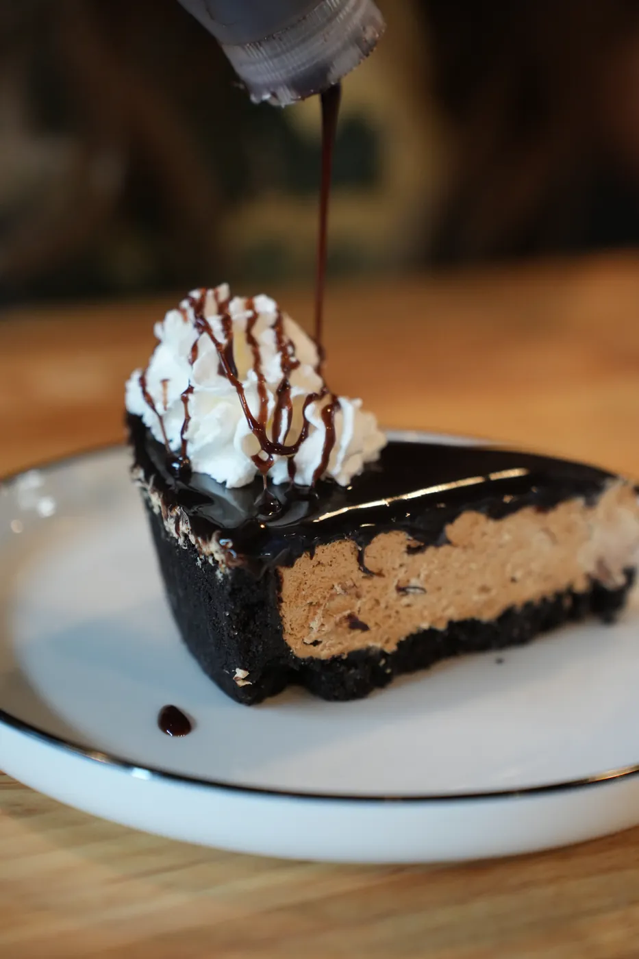 Cappuccino cake with chocolate ganache