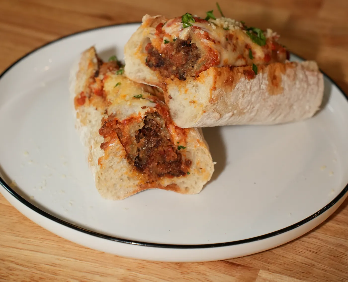 Meatball parm sub