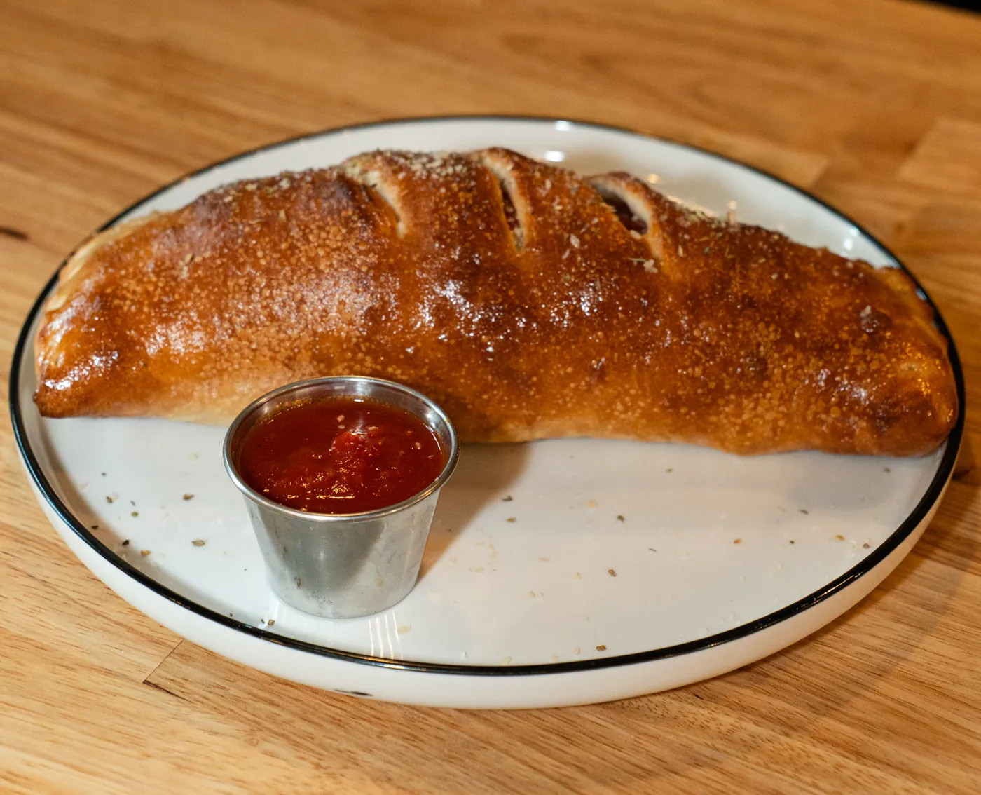 Stromboli with marinara